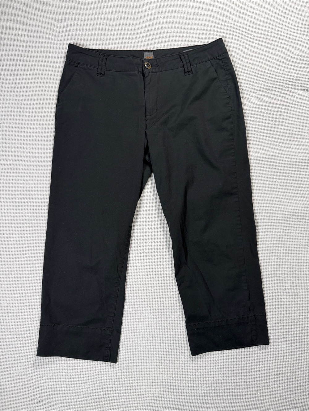 Jag Jeans Black Cropped Chino Pants Size 16